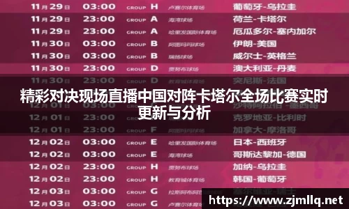 精彩对决现场直播中国对阵卡塔尔全场比赛实时更新与分析